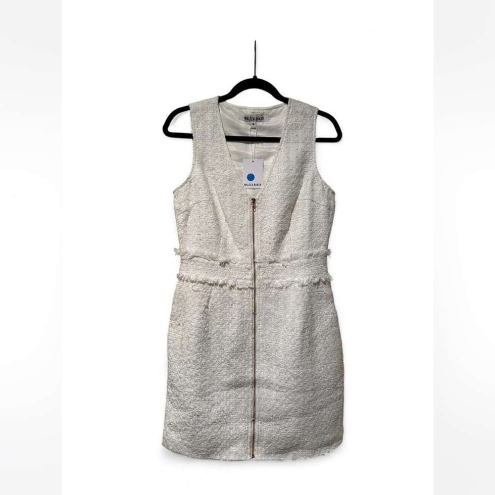 Walter Baker Cream Tweed Mini Dress